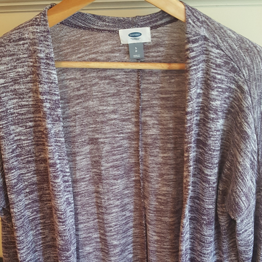 Women's Old Navy Heather Purple Cardigan